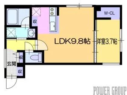 仮)エンノレジデンスS8【4階】の間取り