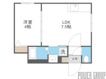 ラフィーネ発寒南Ⅱ【2階】の間取り