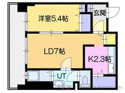 オタルベイサイドシティ7【3階】の間取り