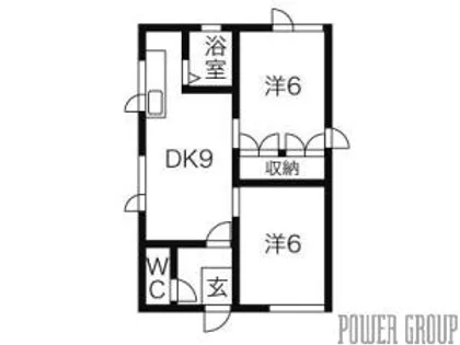 鈴木荘B【2階】の間取り