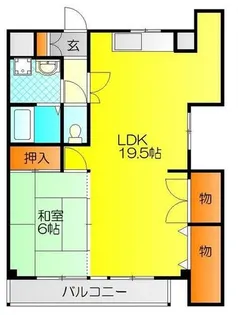 リベルテアミューザー【8階】の間取り