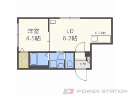 ペシェ北大西【4階】の間取り