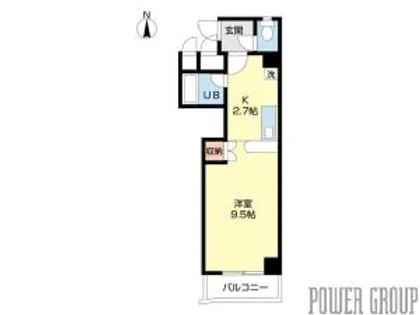 αNEXT北15条【9階】の間取り