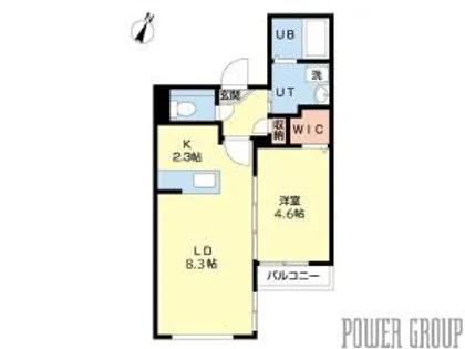 ミカーサ13【3階】の間取り