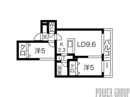 リュクスN22【3階】の間取り