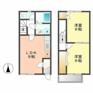 デュープレックス俊(DUPLEX 俊)【105号室】の間取り