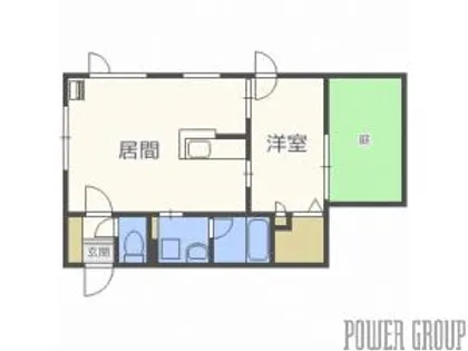 カルティス発寒【1階】の間取り