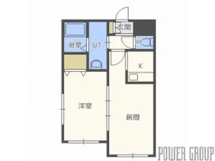 ヒューガパリス【2階】の間取り