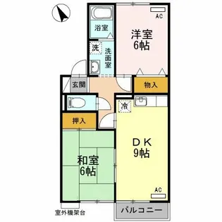ウエストコート川崎【1階】の間取り