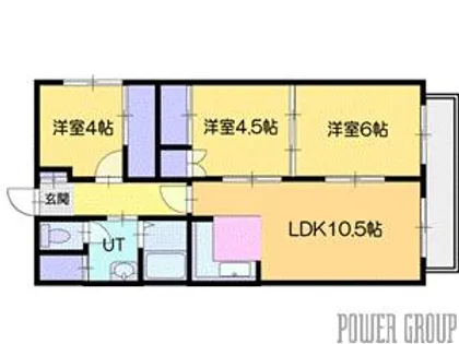 LIV+千歳(リブタス)【1階】の間取り