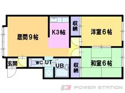 ヴィラージュ西町【2階】の間取り