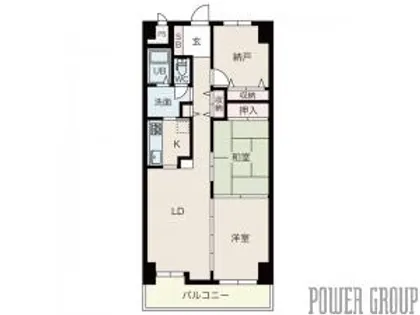 小樽グランドパレス【9階】の間取り