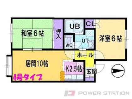 クレストール壱番館【2階】の間取り