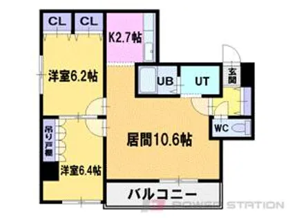 ラビエ円山【5階】の間取り