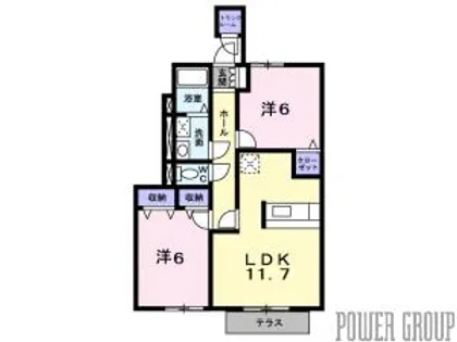 ビサイドパーク・和Ⅱ【1階】の間取り