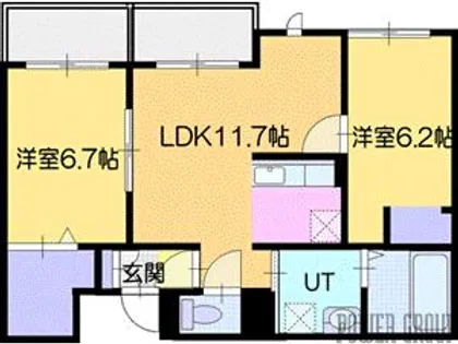 POEM千歳I【1階】の間取り