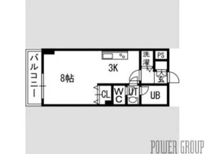 PRIME URBAN北14条【5階】の間取り