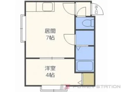 1DKの間取り画像