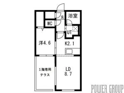 セントフィールドNorth4【1階】の間取り