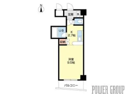 αNEXT北15条【6階】の間取り