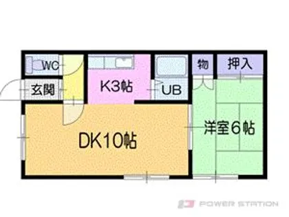 コーポ鳳【1階】の間取り