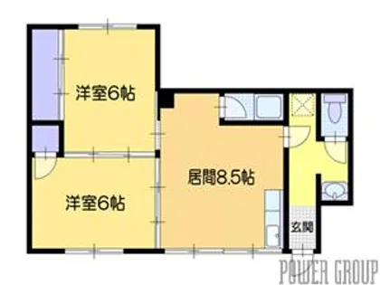 クレセント天神【1階】の間取り