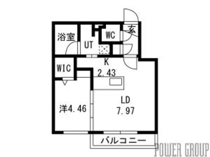 仮)NUTS-千歳市北栄1丁目MS【2階】の間取り