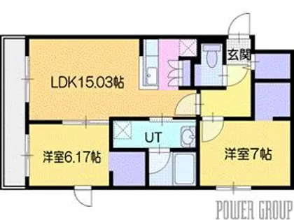 ピオネロ恵庭Ⅳ【4階】の間取り