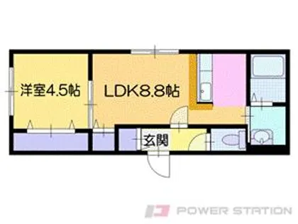 プリオール恵庭【2階】の間取り
