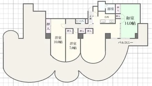 メゾン富士才【6階】の間取り