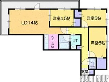 アルファグラン末広【4階】の間取り