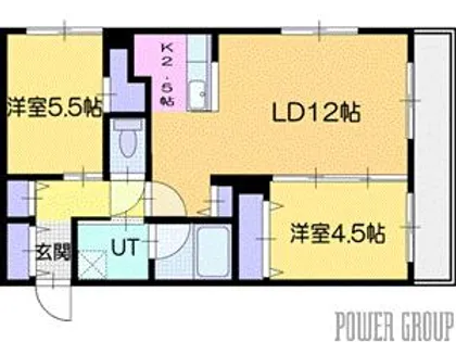 アルファグラン末広【4階】の間取り