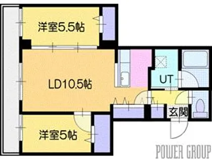 アルファグラン末広【5階】の間取り