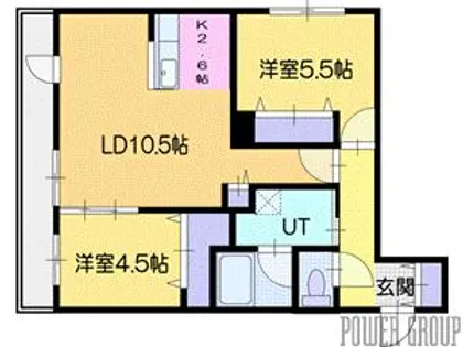 アルファグラン末広【5階】の間取り