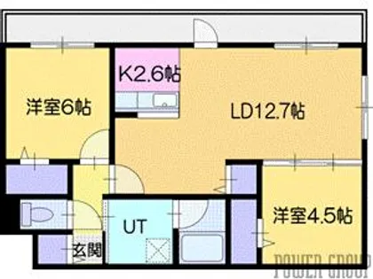アルファグラン末広【5階】の間取り