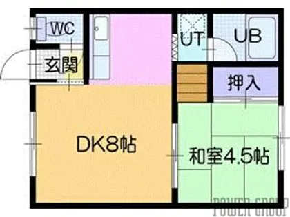 コーポ高砂南A【2階】の間取り