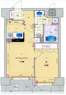 リーガル大阪城東【2階】の間取り