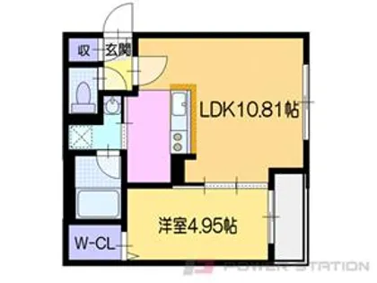 オルセーイスト稲穂【3階】の間取り