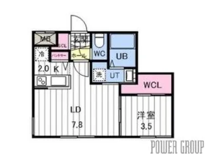 AORIO北大前【1階】の間取り