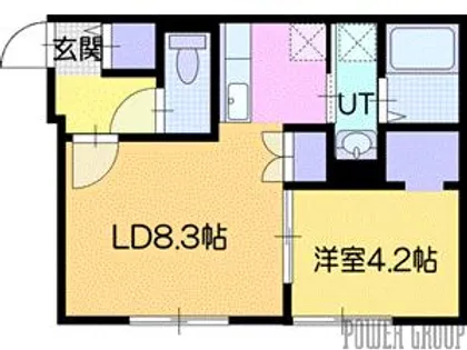 Noble Vista Eni(ノーブル ビスタ エニ)【4階】の間取り