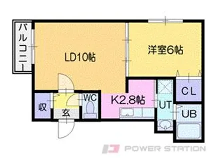 ハスコート恵庭B【3階】の間取り