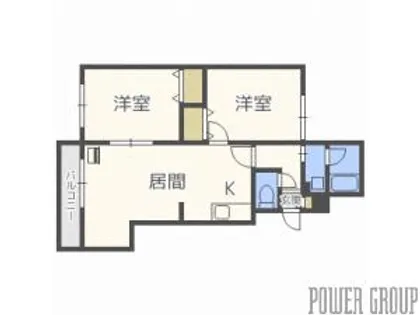 Msena恵庭(エムセーナ)【1階】の間取り