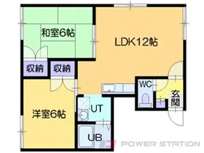 クリスタルシティ【1階】の間取り