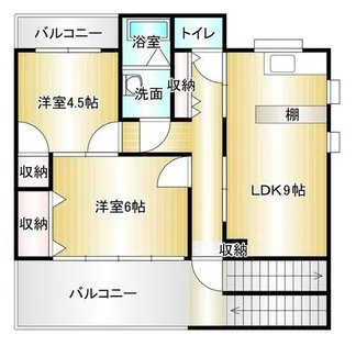 福岡県飯塚市鯰田【一戸建】の間取り