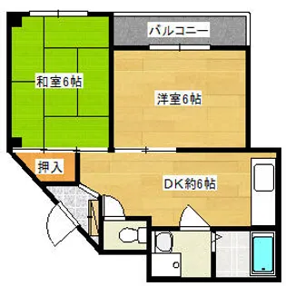 パークアベニュー弐番館【401号室】の間取り