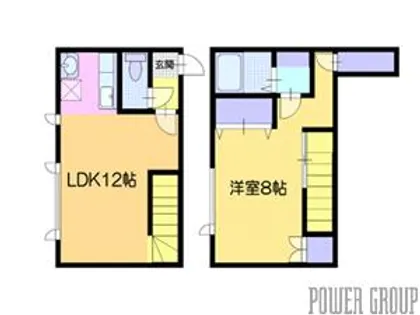 クリスタルグリーン【1階】の間取り