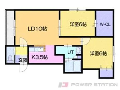 ピノブラン【2階】の間取り