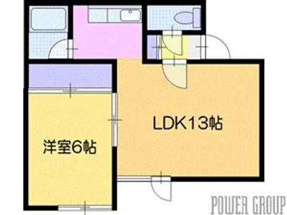 ハートスクエアー1号館【1階】の間取り