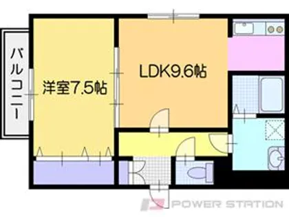 ファーストレジデンスはんのき 公園前A棟【3階】の間取り
