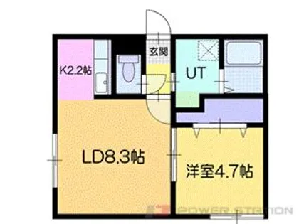 ヒルカハルーク【1階】の間取り